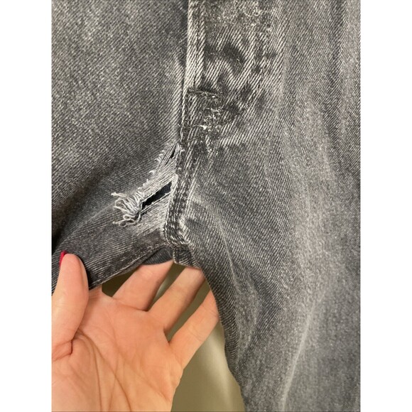 VTG 90s Levis 501 Jeans Mens 34x34 Black Straight Leg Button Fly USA Denim - Picture 4 of 14